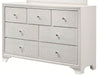 Crown Mark Furniture Lyssa 7 Drawer Dresser in White image