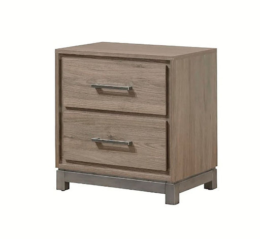 Crown Mark Furniture River 2 Drawer Nightstand in Brown image