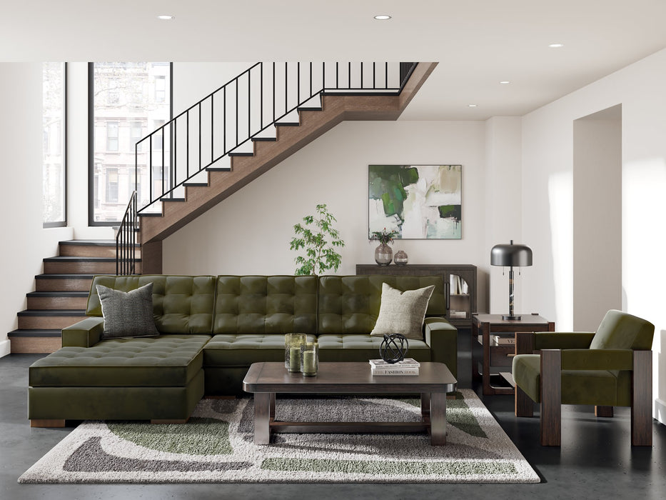 Caspian-Town Sectional with Chaise - MR ZEE FURNITURE