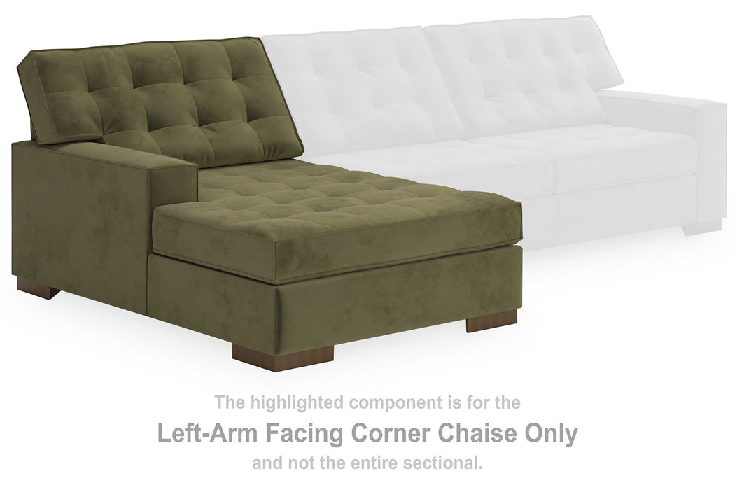 Caspian-Town Sectional with Chaise - MR ZEE FURNITURE