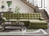 Caspian-Town Sectional with Chaise - MR ZEE FURNITURE