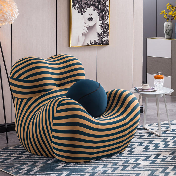 C61 BARREL CHAIR WITH OTTOMAN