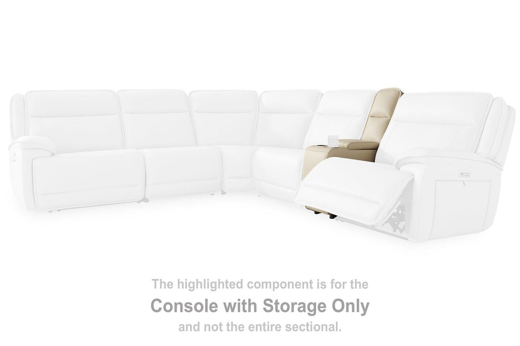 Double Deal Reclining Sectional with Console - MR ZEE FURNITURE
