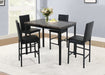 PUB TABLE AND 4 X PUB CHAIRS - D394-5 image