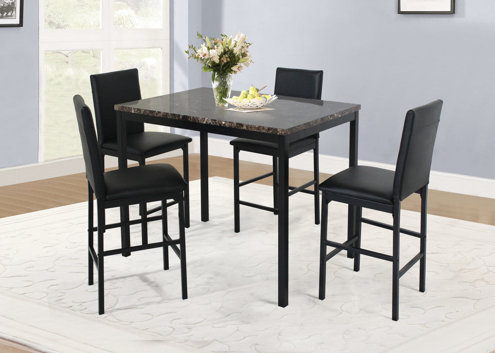 PUB TABLE AND 4 X PUB CHAIRS - D394-5 image
