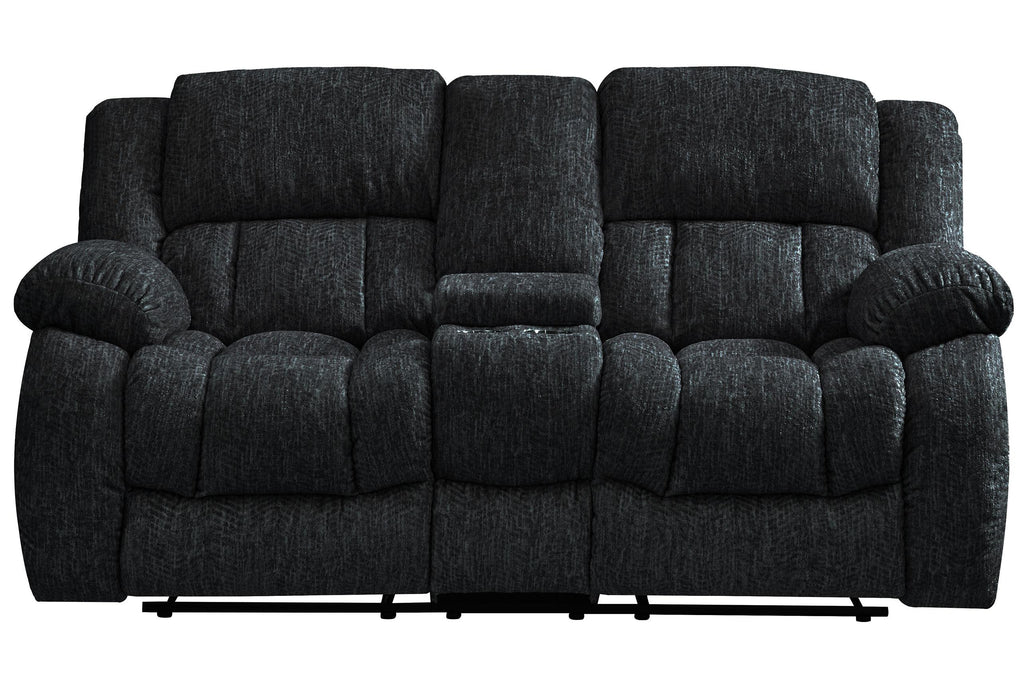 U250 EBONY CONSOLE RECLINING LOVESEAT