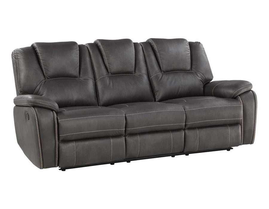 Steve Silver Katrine Manual Reclining Sofa in Charcoal