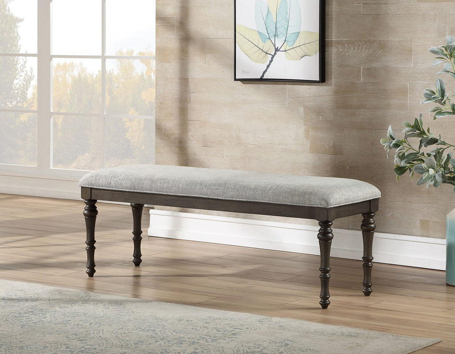 Steve Silver Linnett Bench in Slate