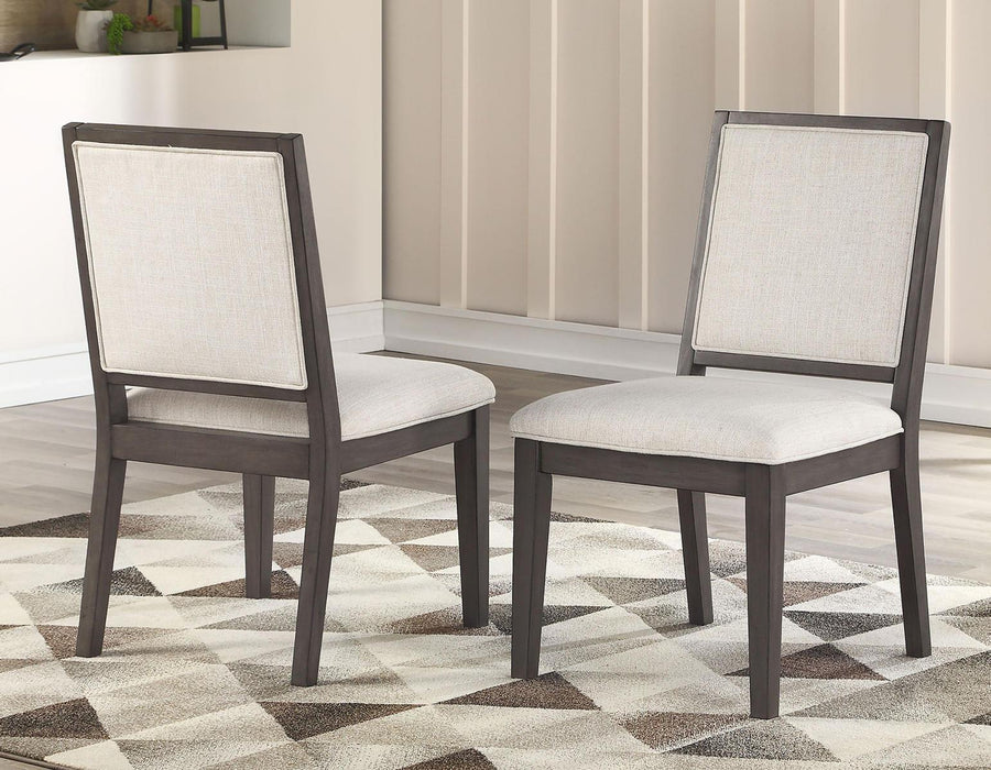 Steve Silver Mila Side Chair in Washed Grey (Set of 2)