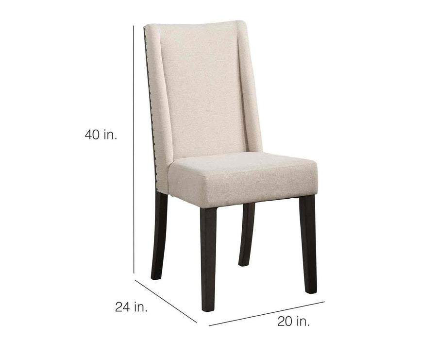 Steve Silver Napa Upholstered Side Chair in Dusky Cedar (Set of 2)