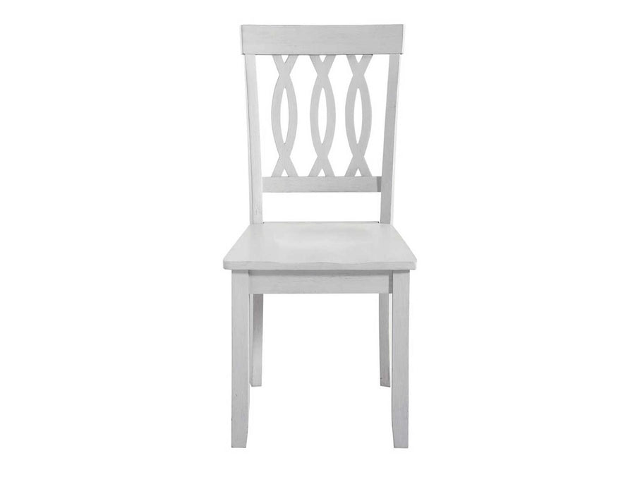 Steve Silver Naples Side Chair in Antiqued White (Set of 2)