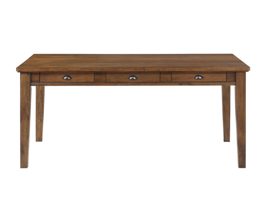 Steve Silver Ora 6 Drawer Dining Table in Hickory