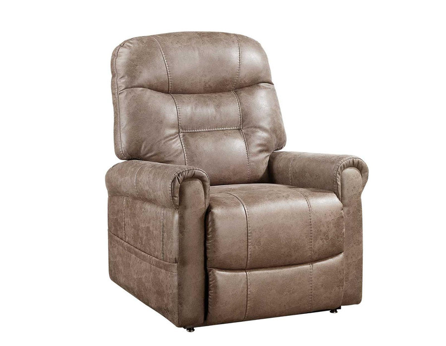 Steve Silver Ottawa Power Lift Chair with Heat and Massage in Camel