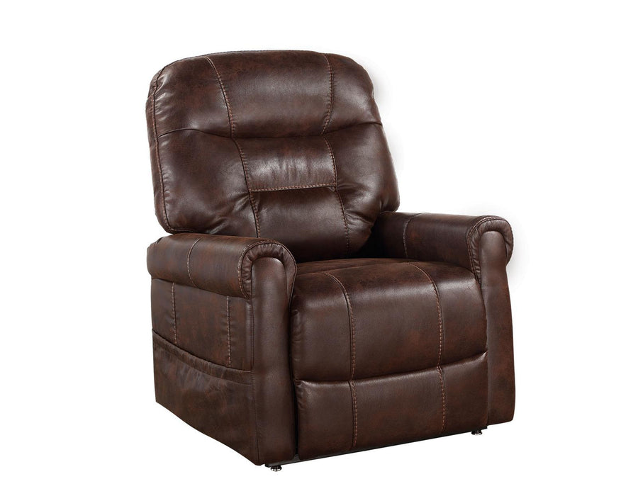Steve Silver Ottawa Power Lift Chair with Heat and Massage in Walnut