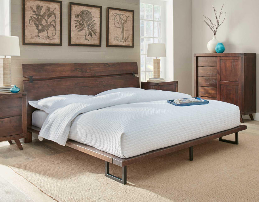 Steve Silver Pasco King Platform Bed in Cocoa - MR ZEE FURNITURE