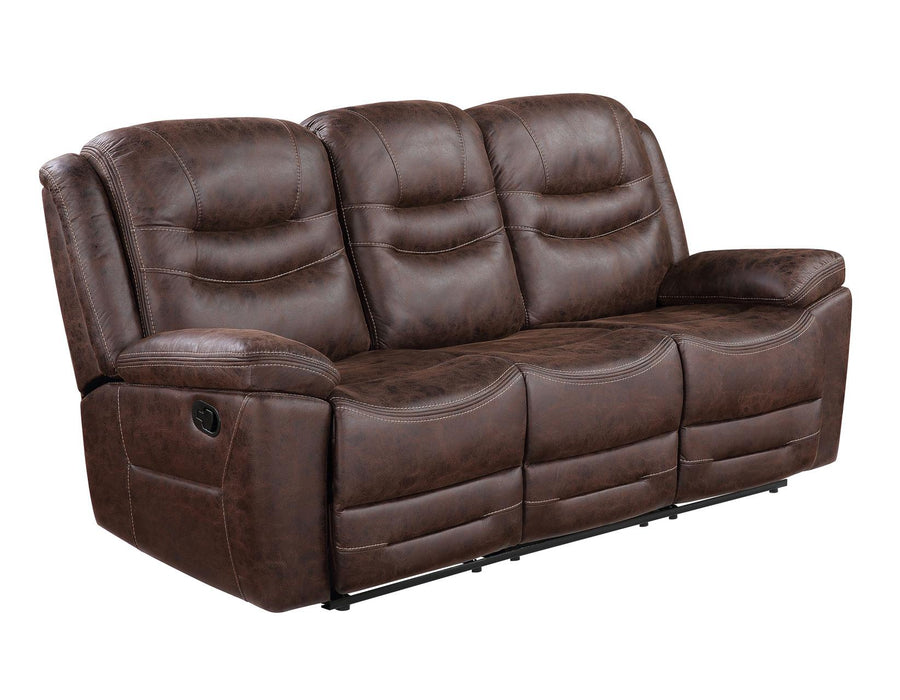 Steve Silver Stetson Manual Reclining Sofa w/ Dropdown Table in Merlot