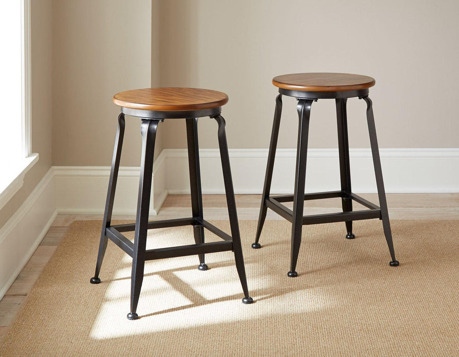 Steve Silver Adele Counter Stool in Brown (Set of 2)