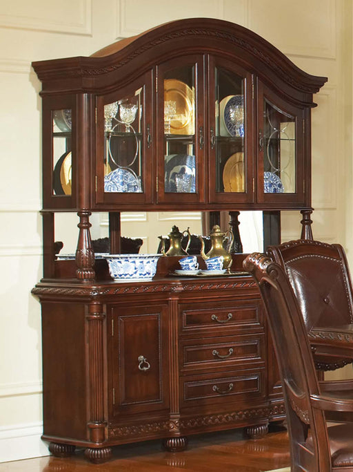 Steve Silver Antoinette Buffet & Hutch in Rich Cherry_H - MR ZEE FURNITURE