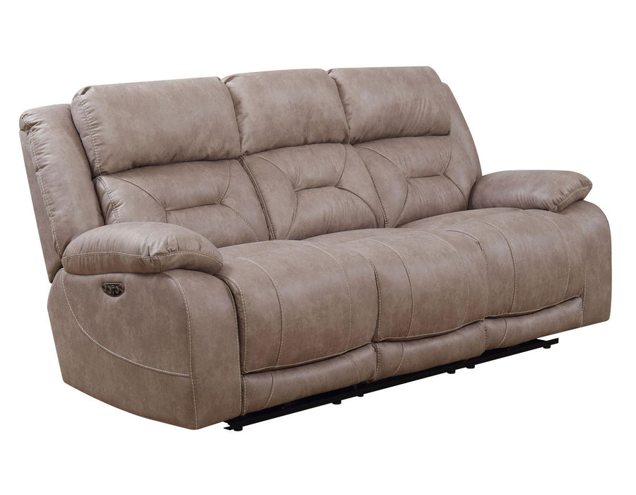 Steve Silver Aria Dual Power Reclining Sofa in Desert Sand