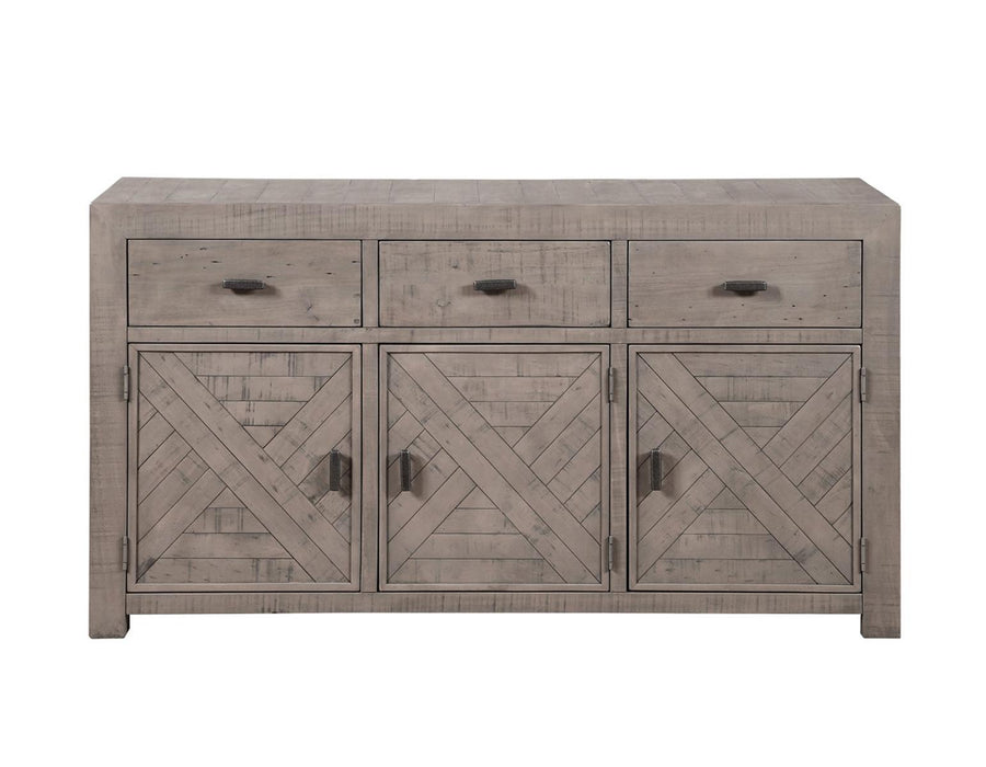 Steve Silver Auckland Reclaimed Wood Server in Weathered Grey