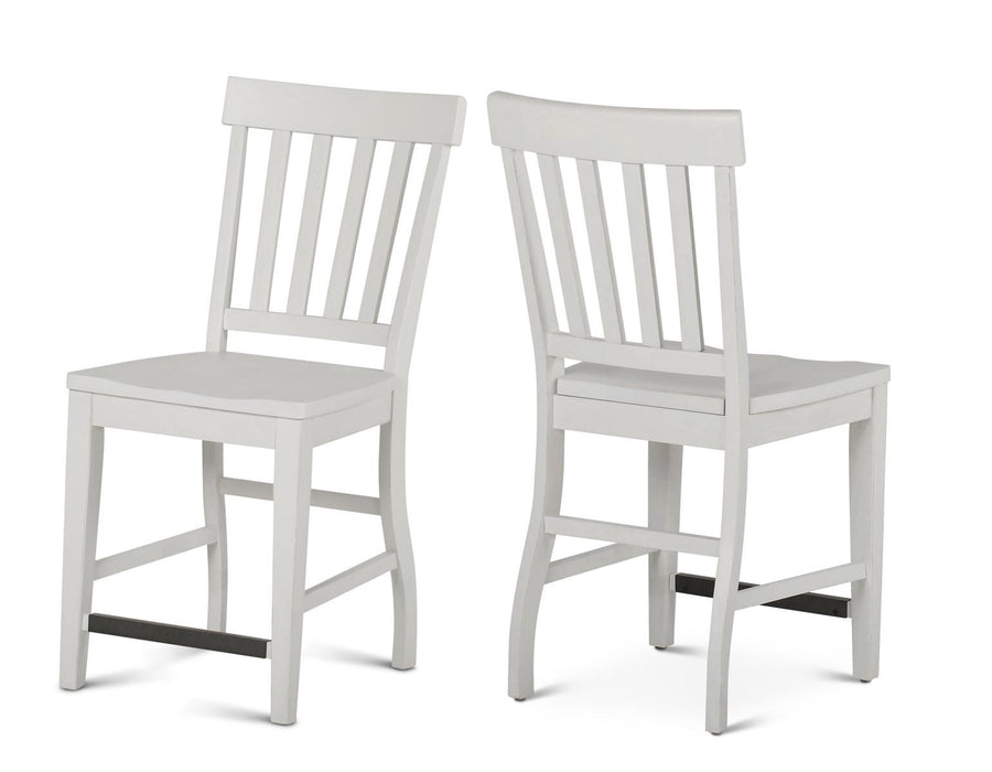 Steve Silver Cayla Counter Chair in Antique White (Set of 2)
