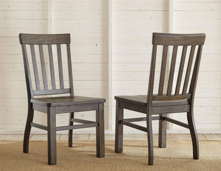 Steve Silver Cayla Side Chair in Dark Oak (Set of 2)