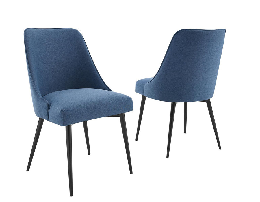 Steve Silver Colfax Side Chair in Navy (Set of 2)