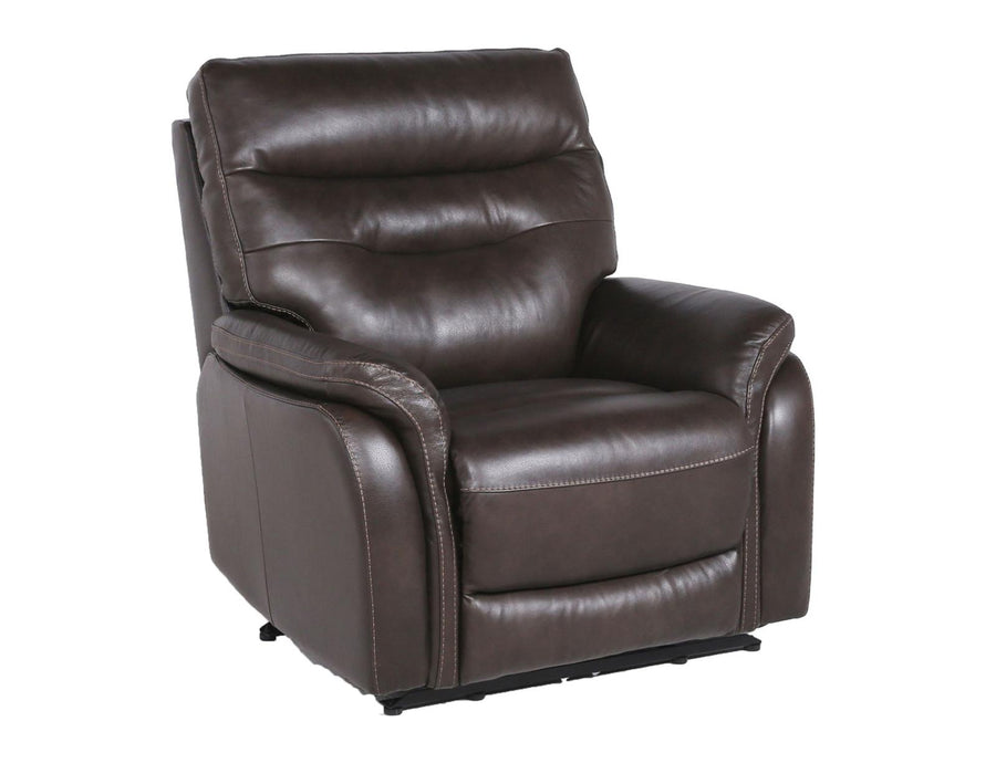 Steve Silver Fortuna Leather Dual Power Recliner in Coffee