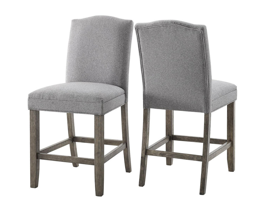 Steve Silver Grayson Counter Chair in Driftwood (Set of 2)