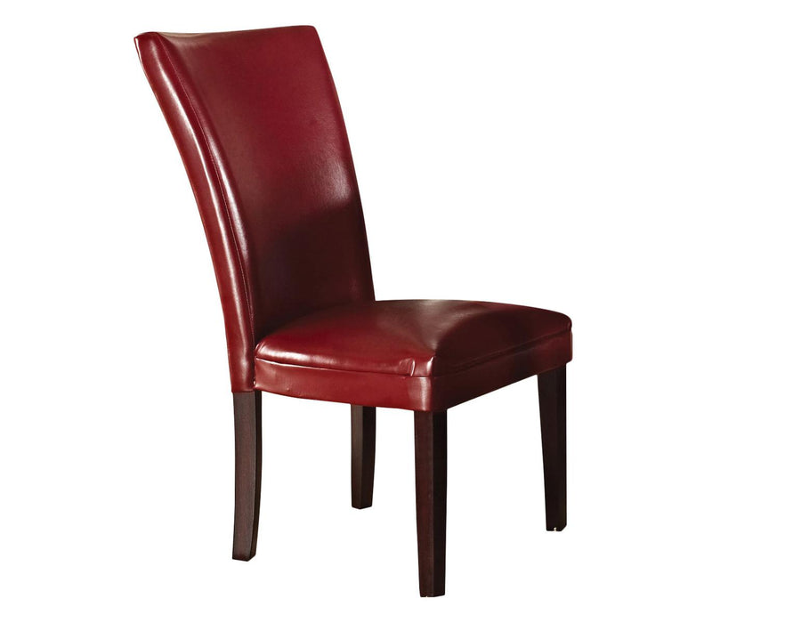 Steve Silver Hartford Side Chair in Red (Set of 2)