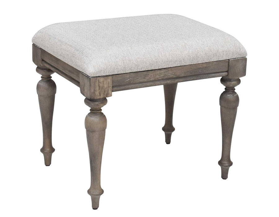 Steve Silver Highland Park Vanity Bench in Waxed Driftwood