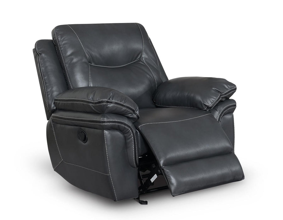 Steve Silver Isabella Manual Glider Recliner in Grey