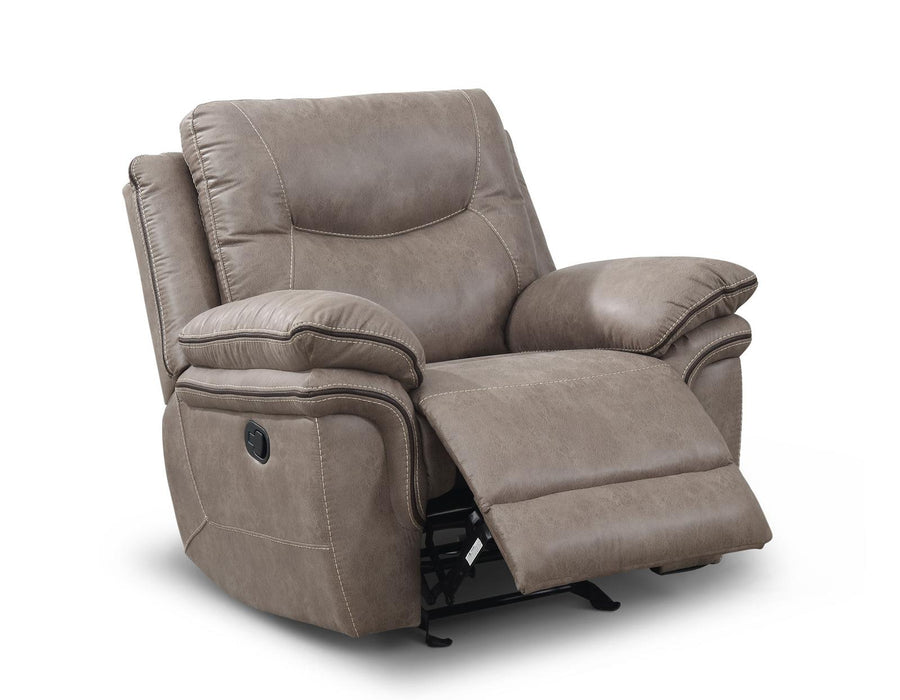 Steve Silver Isabella Manual Glider Recliner in Sand