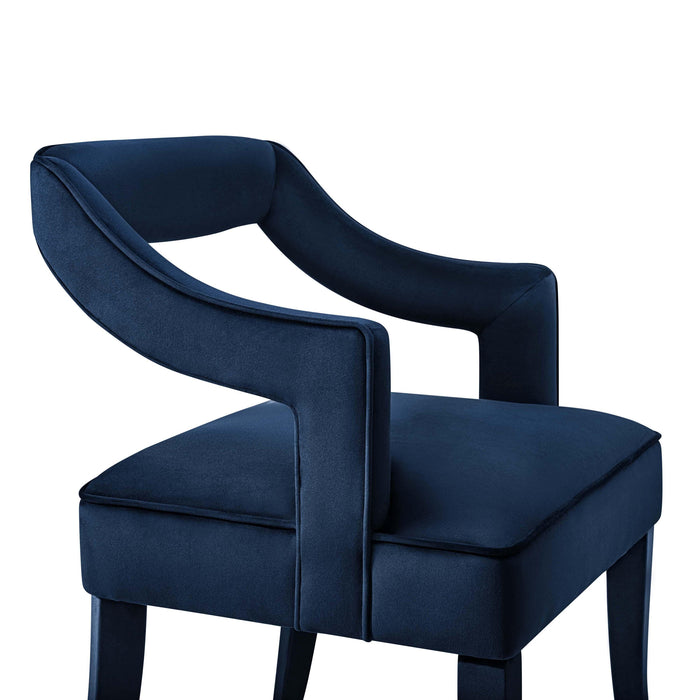 Tiffany Navy Velvet Chair - UK