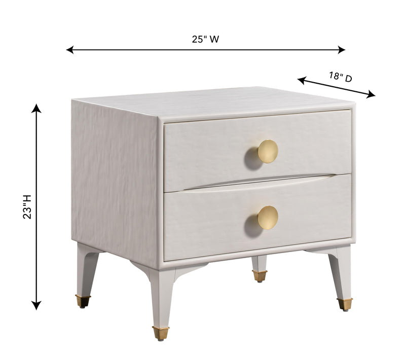 Divine White Nightstand - UK
