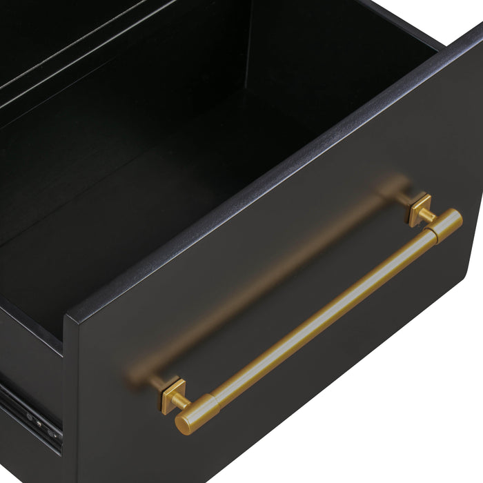Libre Black Nightstand - UK