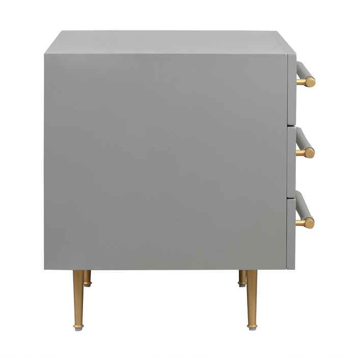 Trident Grey Nightstand - UK