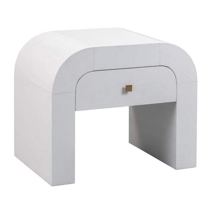 Hump White Nightstand - UK