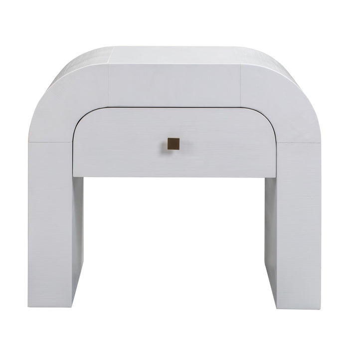 Hump White Nightstand - UK