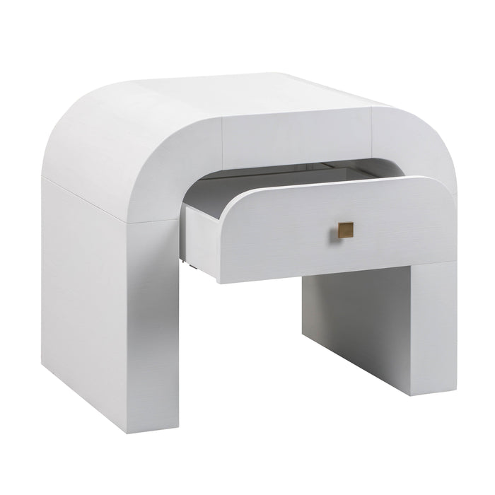 Hump White Nightstand - UK
