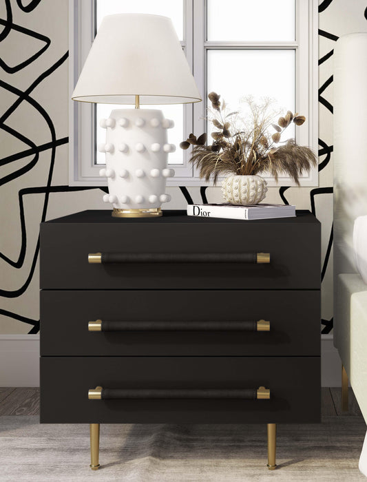 Trident Black Nightstand - UK