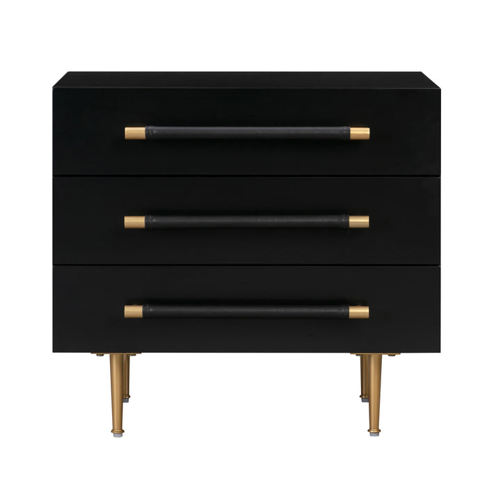 Trident Black Nightstand - UK