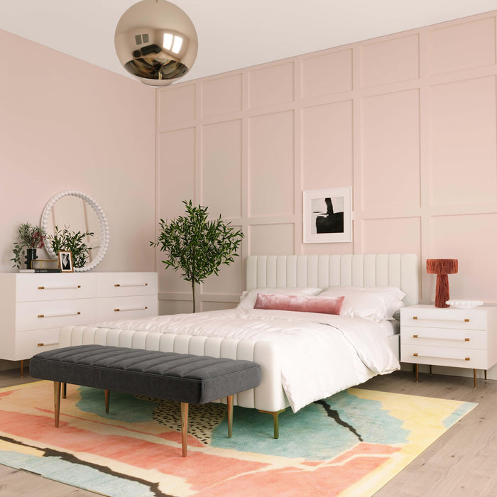 Trident White 6 Drawer Dresser - UK