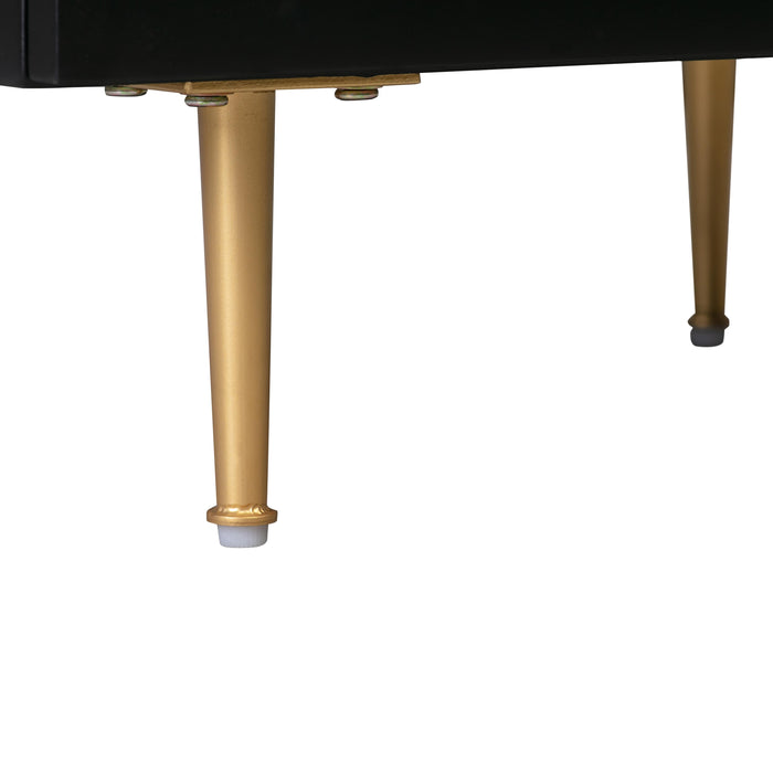 Trident Black 6 Drawer Dresser - UK