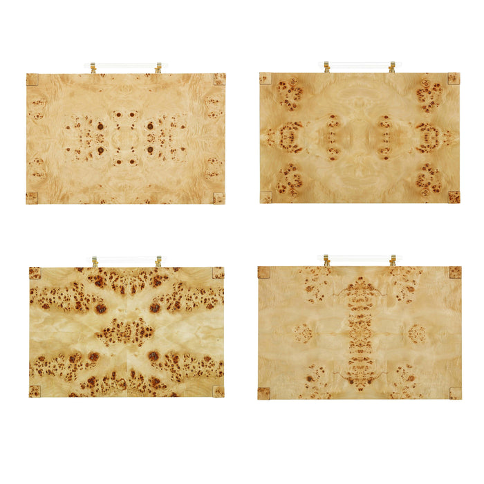 Brandyss Natural Burl Nightstand - UK