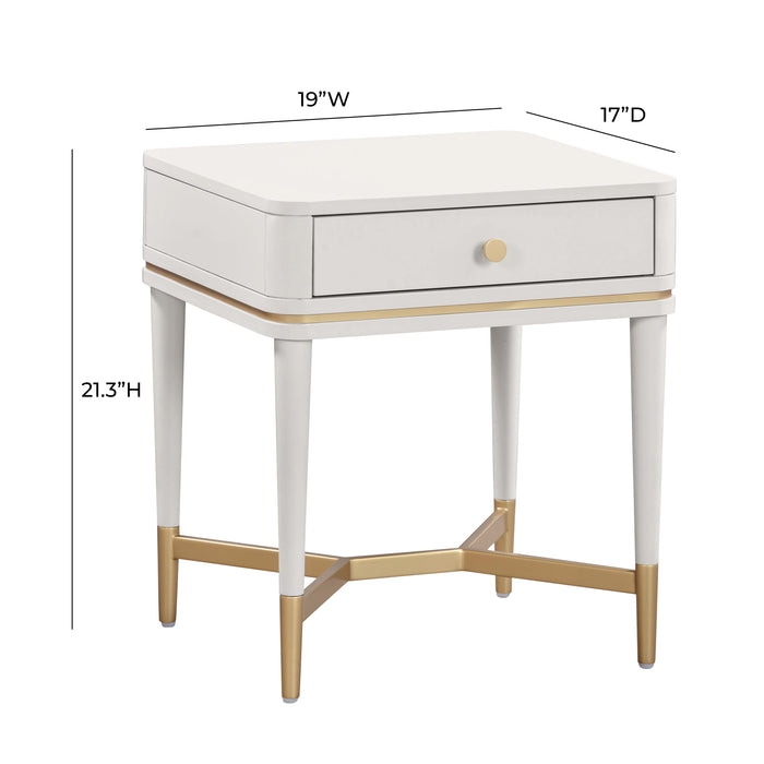 Julieta Cream Nightstand - UK