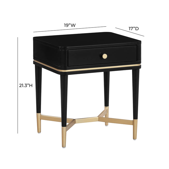 Julieta Black Nightstand - UK