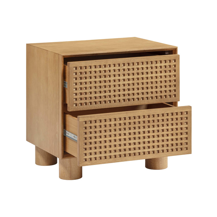 Miles Natural Wood Nightstand