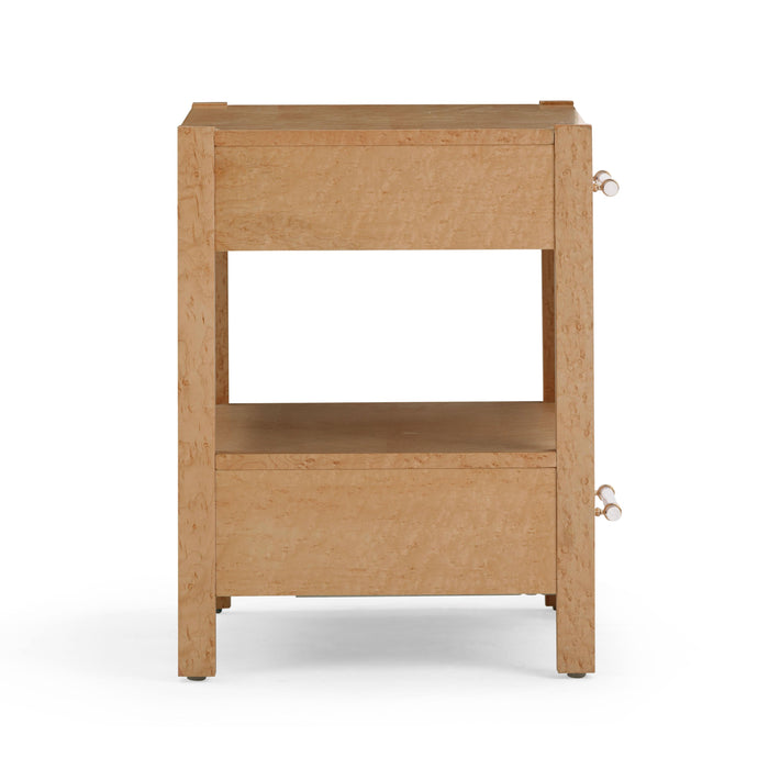 Brandyss Birdseye Maple 2-Drawer Nightstand
