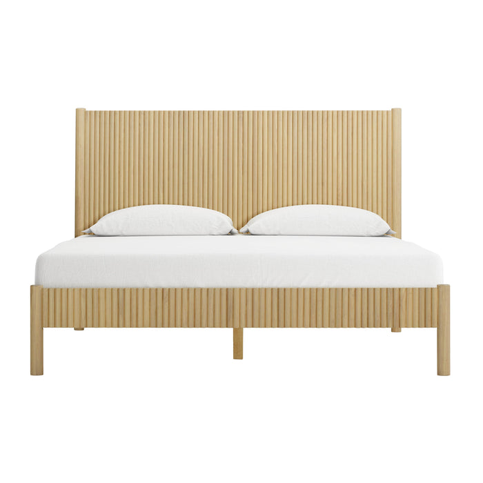 Tyla Natural Wood Queen Bed